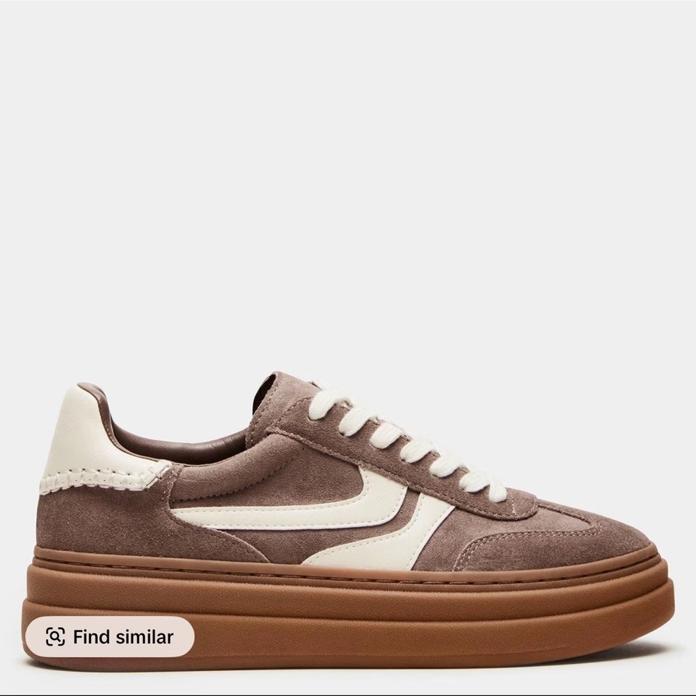 Steve Madden Tan and White Women's Sneakers